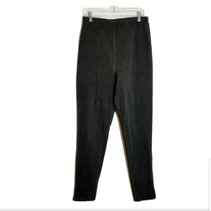 Hunters Run Jeans Women's Size 18 Elastic Waist High Rise Vintage Charcoal Black
